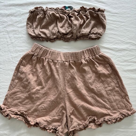 FP Beach, Free People Twyla Beach Set - Clay, Size XS - Picture 4 of 10